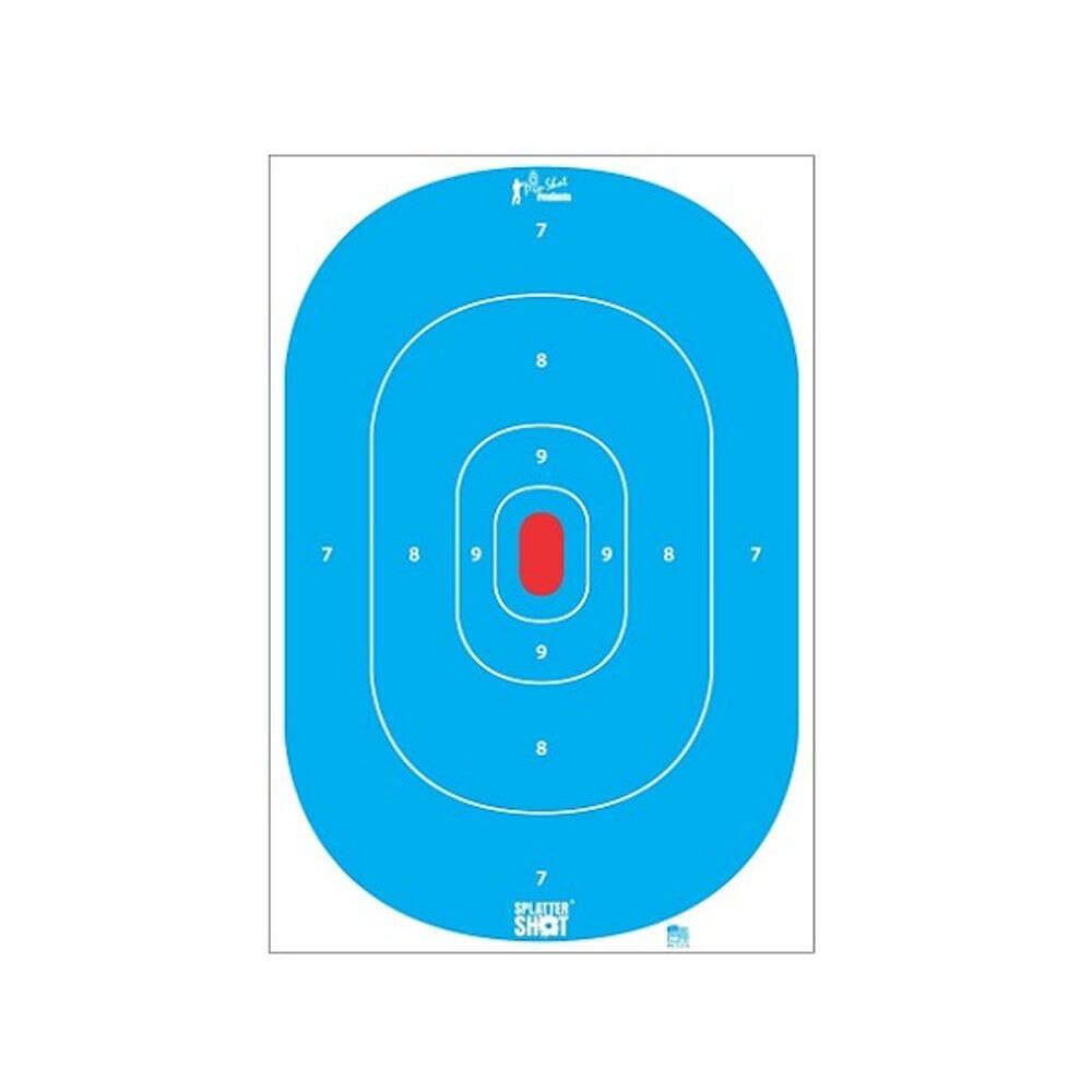 Targets Pro Shot Products Splatter Shot PRO-SHOT TARGET 12X18 SILH IN TP 8PK • Model: Splatter Shot